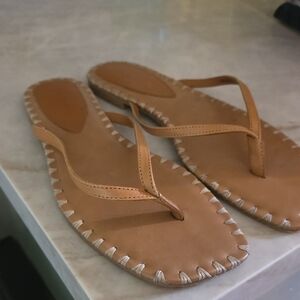 Steve Madden Tan Leather Sandals
